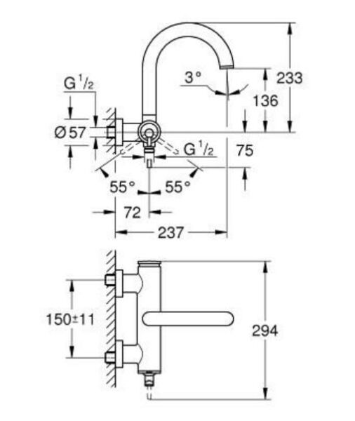 Grohe Atrio New Banyo Bataryası - 24367GL0