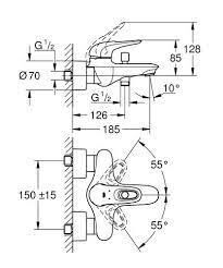 Grohe Eurostyle Tek Kumandalı Banyo Bataryası 33591003 - 33591003