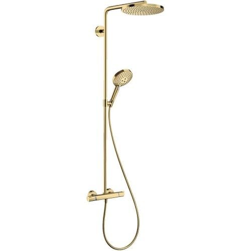 Hansgrohe Raindance Select S 240 Duş Kolonu, Termostatlı, Parlak Altın 27633990