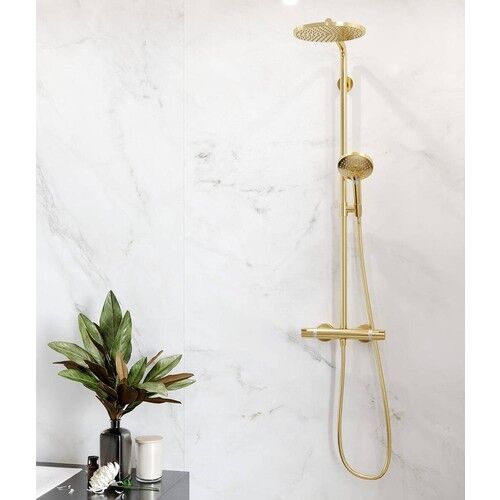 Hansgrohe Raindance Select S 240 Duş Kolonu, Termostatlı, Parlak Altın 27633990