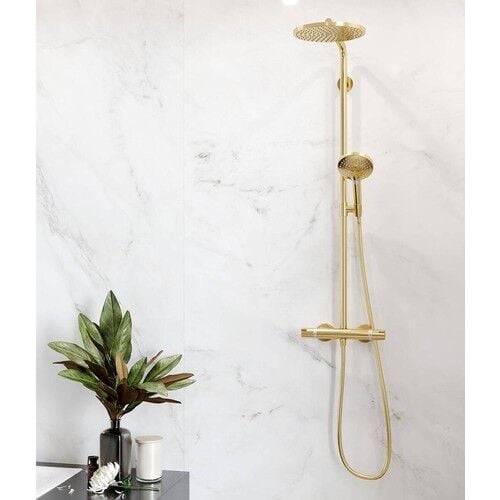 Hansgrohe Raindance Select S 240 Duş Kolonu, Termostatlı, Parlak Altın 27633990