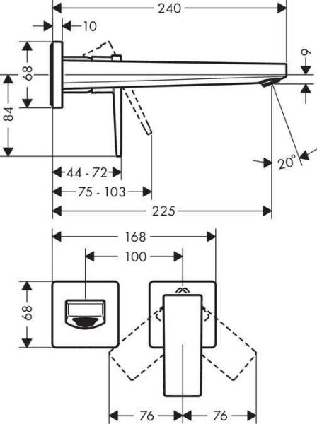 Hansgrohe Metropol Tek Kollu Lavabo Bataryası Parlak Altın - 32526990