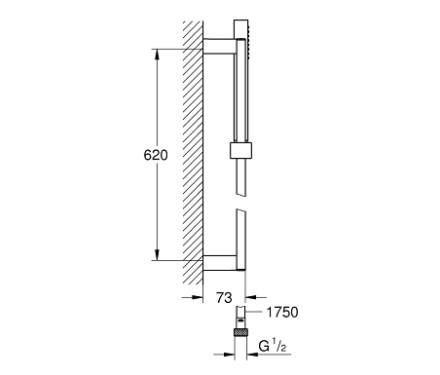Grohe Euphoria Cube + Stick Duş Askısı Seti 1 Sprey - 27891000