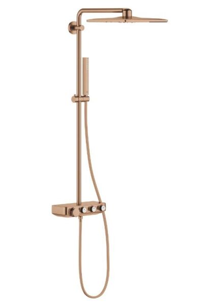 Grohe Euphoria SmartControl System 310 Cube Duo Duvara Monte Termostatik Bataryalı Duş Sistemi - 26508DL0