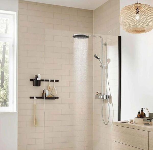 Hansgrohe Pulsify S Duş kolonu 260 1jet, EcoSmart, ShowerTablet Select 400 ile - 24221000