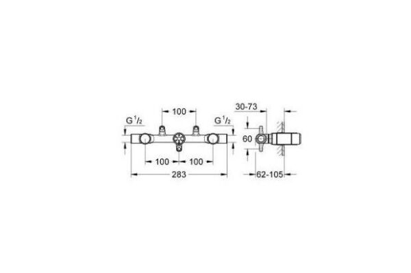 Grohe Duvardan Lavabo Bataryası İçin Ankastre İç Gövde - 32706000