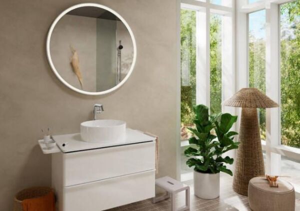 Hansgrohe Tecturis S  Tek kollu lavabo bataryası 240 Fine CoolStart EcoSmart+, itmeli açılır gider setine sahip lavabolar için - 73370000