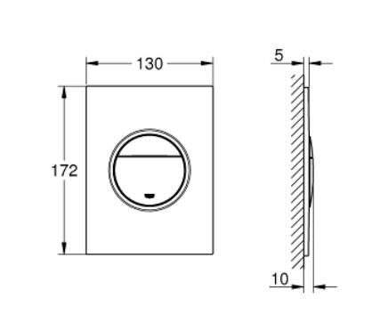 Grohe Nova Cosmopolitan S Kumanda Paneli - 37601GN0
