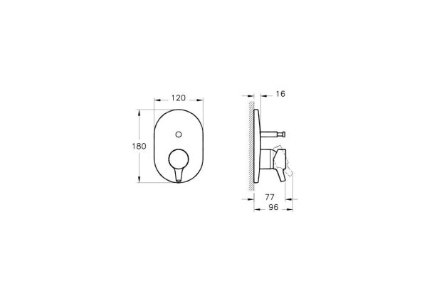 Artema Nest Trendy A42227 Ankastre Banyo Bataryası Krom