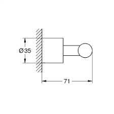 GROHE ATRİO HAVLU/BORNOZ ASKILIĞI 40312003