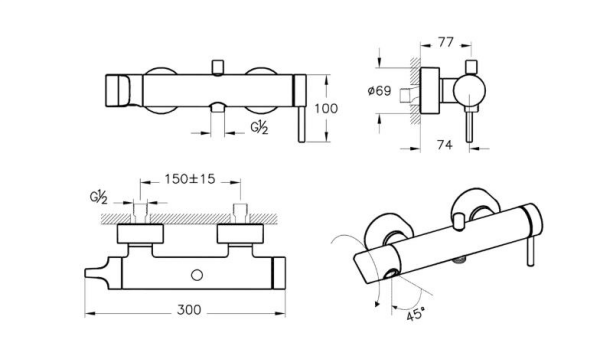 VitrA Origin Banyo Bataryası - A4261929