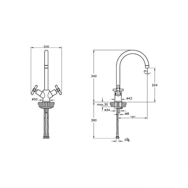 Artema Juno Eviye Bataryası Krom A42045