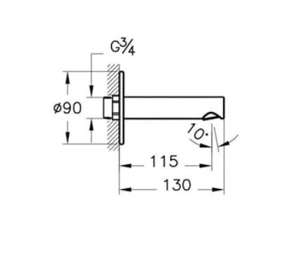 VitrA Origin Çıkış Ucu - A4262229
