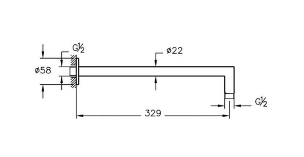 VitrA Duş Dirseği - A4263125