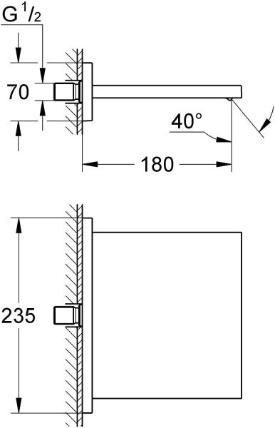 Grohe Allure Banyo ve Duş İçin Şelale Çıkış Ucu - 13317000