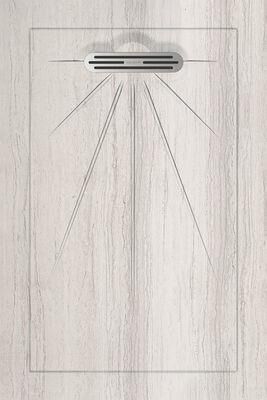 Aquanit 90*135 SERPEGIANTE WHITE MASIF LINEER+SIFON