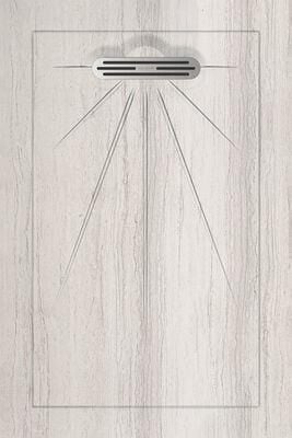 Aquanit 90x135 SERPEGIANTE WHITE MASIF LINEER+SIFON