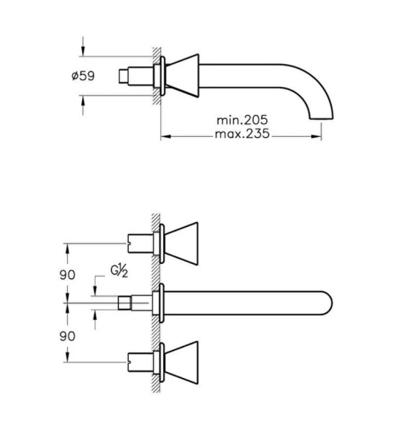 VitrA Liquid Ankastre Lavabo Bataryası - A4268939