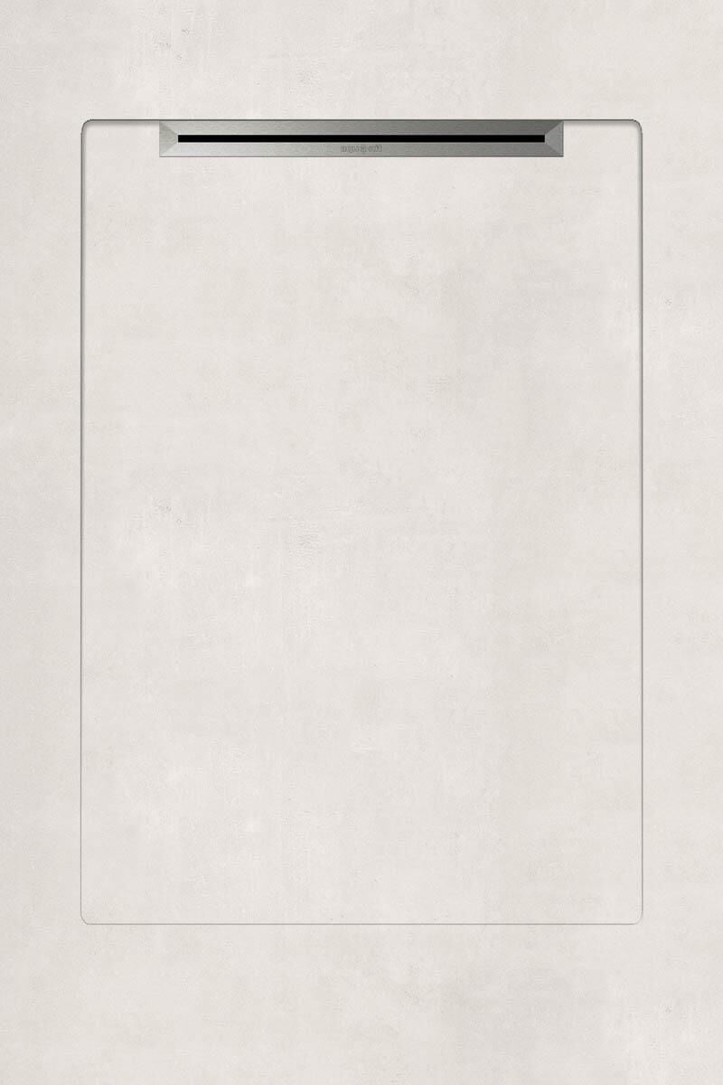 Aquanit 90x135 BETON BEYAZ SLOPE LINE+SIFON