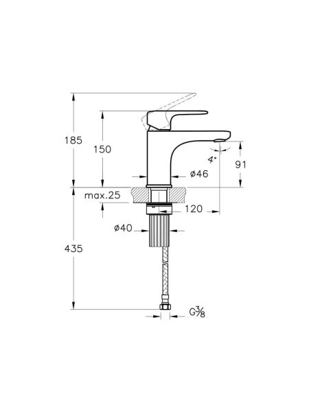 VitrA Root Round Lavabo Bataryası - A4270529