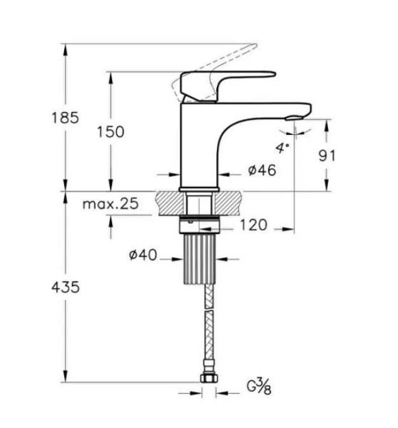 VitrA Root Round Lavabo Bataryası - A4270534