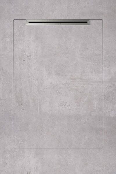 Aquanit 90x135 BETON GRI SLOPE LINE+SIFON