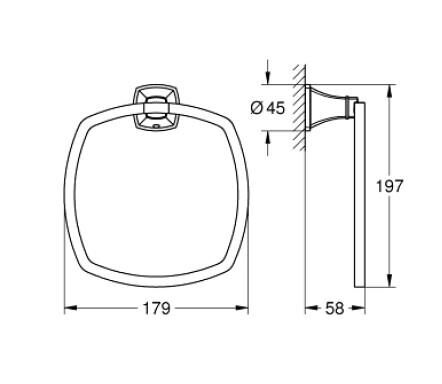 Grohe Grandera Havlu Halkası - 40929IG0