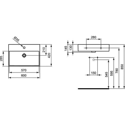 İdeal Standart Strada Çanak Lavabo 60 cm - K077801