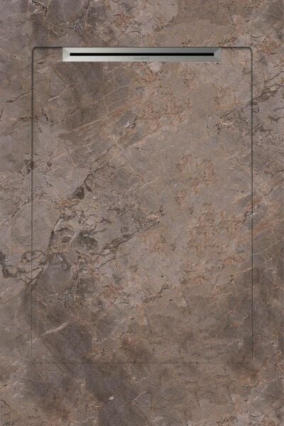 Aquanit 90x135 GUSTO TAUPE GRI SLOPE LINE+SIFON
