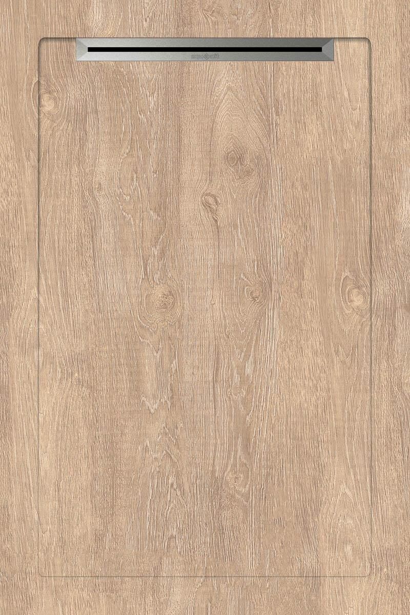 Aquanit 80x120 OAKWOOD A.KAHVE SLOPE LINE+SIFON
