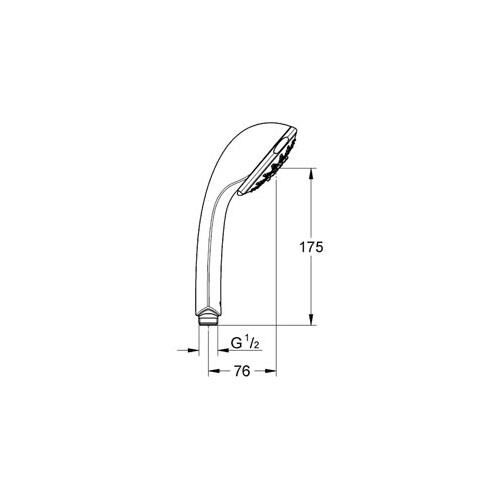 Grohe Relexa El Duşu 5 Akışlı - 28796000