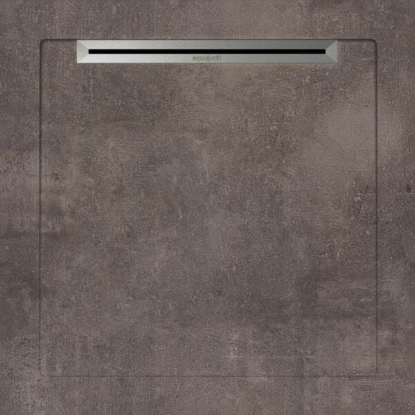 Aquanit 80x80 BETON ANTRASIT SLOPE LINE+SIFON