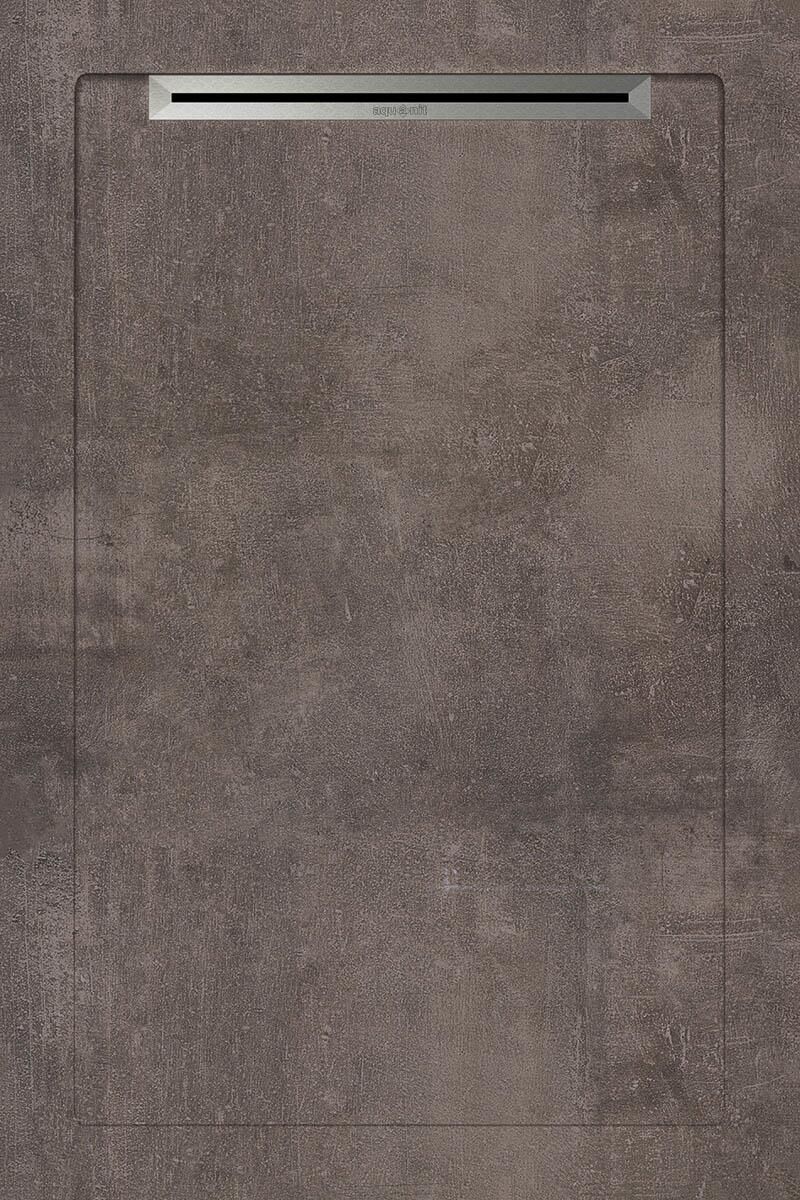 Aquanit 80x120 BETON ANTRASIT SLOPE LINE+SIFON