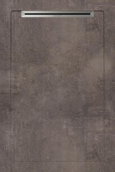 Aquanit 80x120 BETON ANTRASIT SLOPE LINE+SIFON