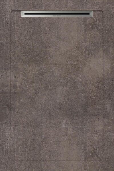 Aquanit 80x120 BETON ANTRASIT SLOPE LINE+SIFON