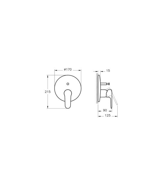 VitrA Root Round Ankastre Banyo Bataryası - A4272729