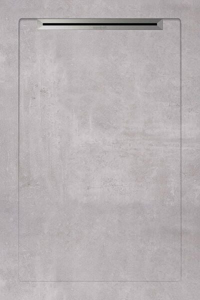 Aquanit 80x120 BETON GRI SLOPE LINE+SIFON