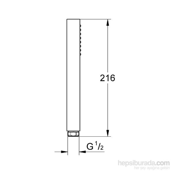 Grohe Euphoria Cube Metal El Duşu 1 Akışlı - 27888000
