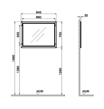 VitrA Valarte Düz Ayna - 62220