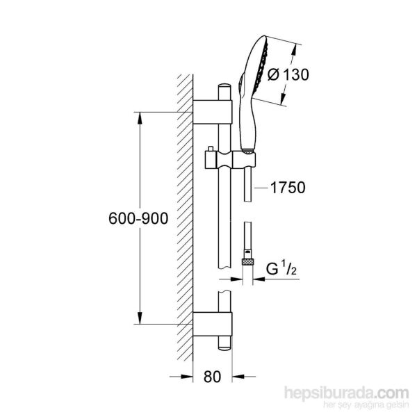 Grohe Power&Soul Sürgülü Duş Seti 4 Akışlı - 27738000