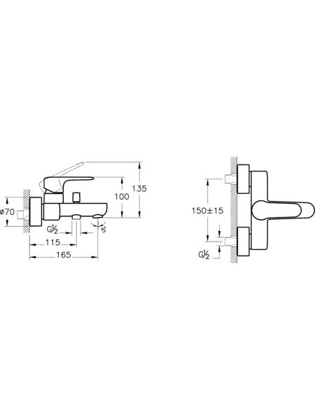 VitrA Root Round Banyo Bataryası - A4272574