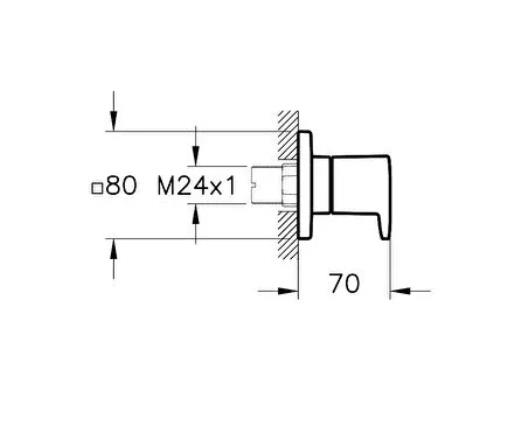 VitrA Root Square Ankastre Stop Valf - A4272936