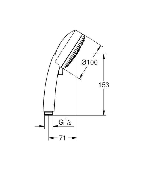 Grohe New Tempesta Cosmopolitan 100 El Duşu 3 Akışlı 27574002