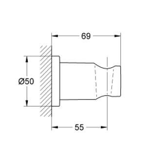 Grohe Rainshower El Duşu Askısı - 22117KF0