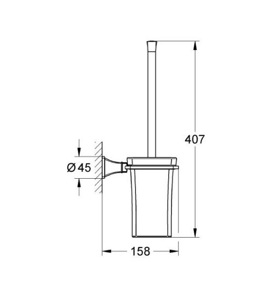 Grohe Grandera Tuvalet Fırçalığı Banyo Aksesuarı - 40632000