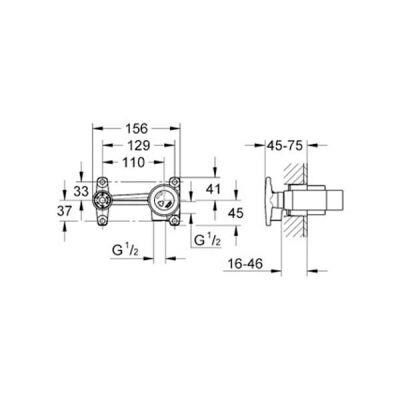 Grohe Ankastre Duvardan Lavabo Bataryası İç Gövdesi - 33769000