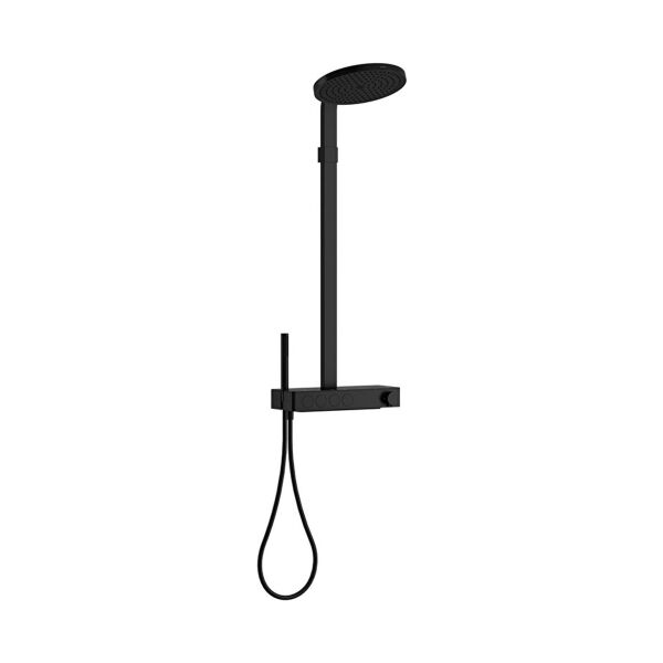 Vitra Termostatik Banyo Bataryalı Prime Round Duş Sistemi 300 B Mat Siyah A4731336