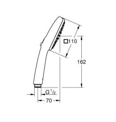 Grohe Tempesta Cube 110 El Duşu - 26746003