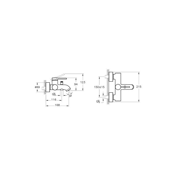 Artema Minimax Round Banyo Bataryası Krom A43548