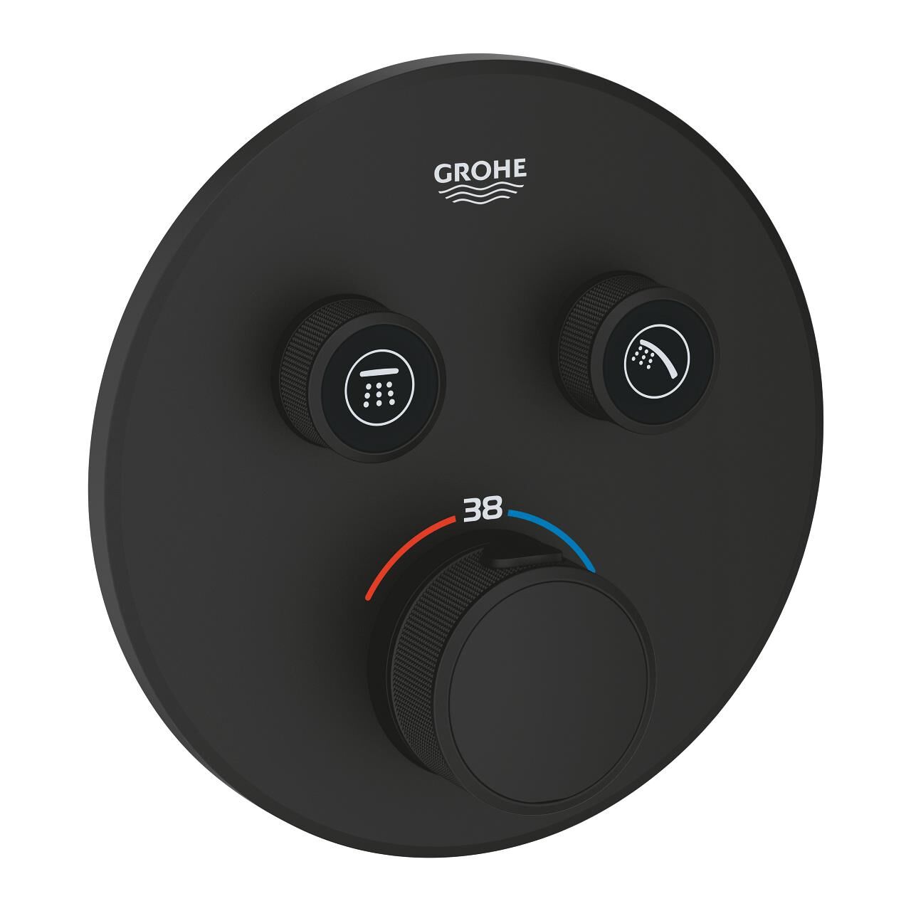 Grohe Grohtherm SmartControl Çift Valfli Akış Kontrollü, Ankastre Termostatik Duş Bataryası - 29507KF0